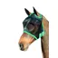 Hy Equestrian Mesh Half Mask Without Ears - Black/Teal